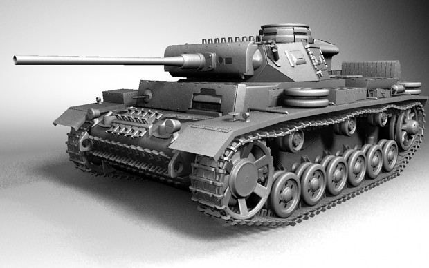 Panzer III Ausf-L Model FrontNaked (WIP)