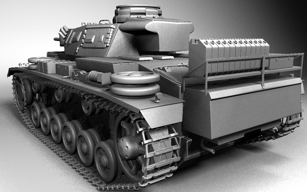 Panzer III Ausf-L Model RearNaked (WIP)
