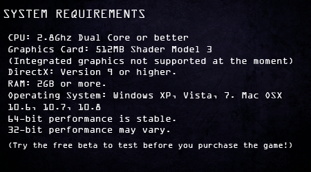 System Requirements - 8/6/12