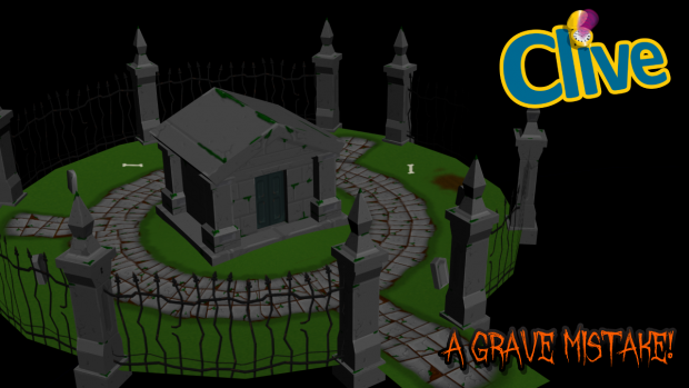 In-progress screen from the level, A Grave Mistake