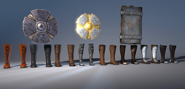 Boots and shields