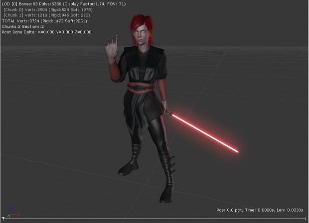 Female Jedi and Sith UDK Render Test