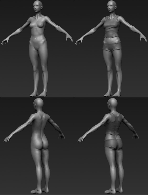 Generic Human Female WIP (Continued)