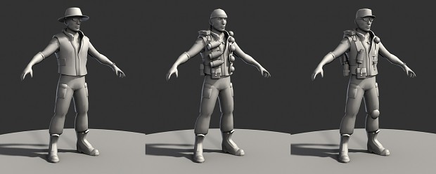 Recruits Character WIP
