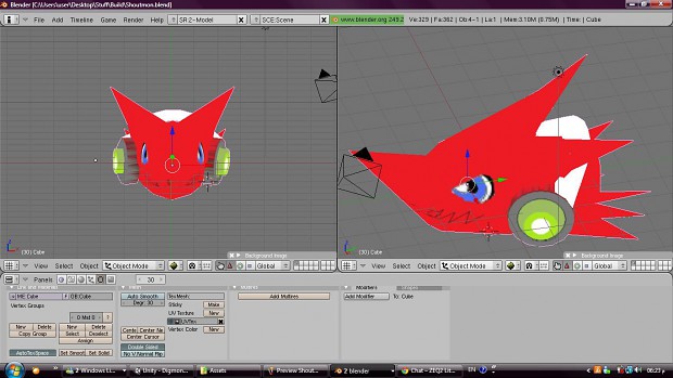 my progress i made a Texture for Shoutmon