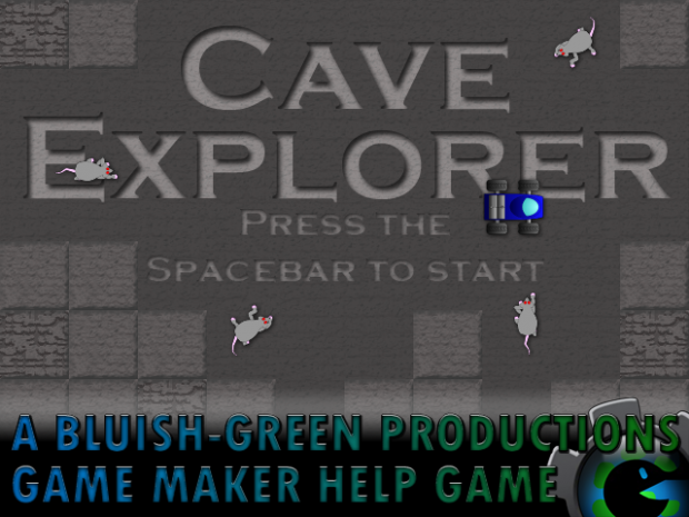 New title screen for new Cave Explorer game!