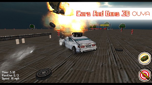 Cars And Guns 3D on OUYA!
