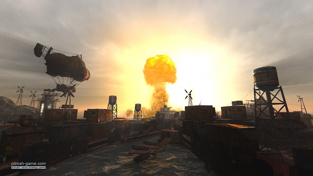 Explosion in the docks