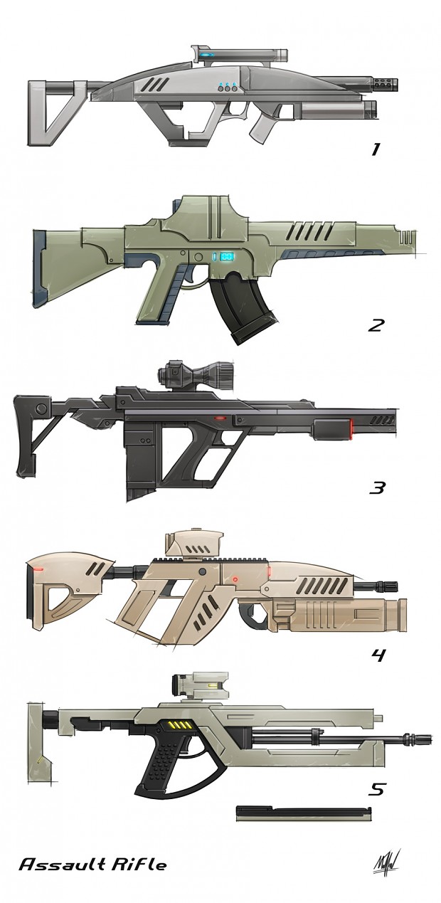 First Assault Rifle Concepts