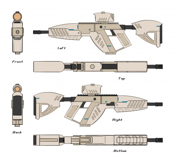 XR15 Assault Rifle Full Concept Sheet
