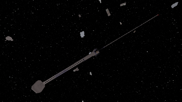 Space elevator in space