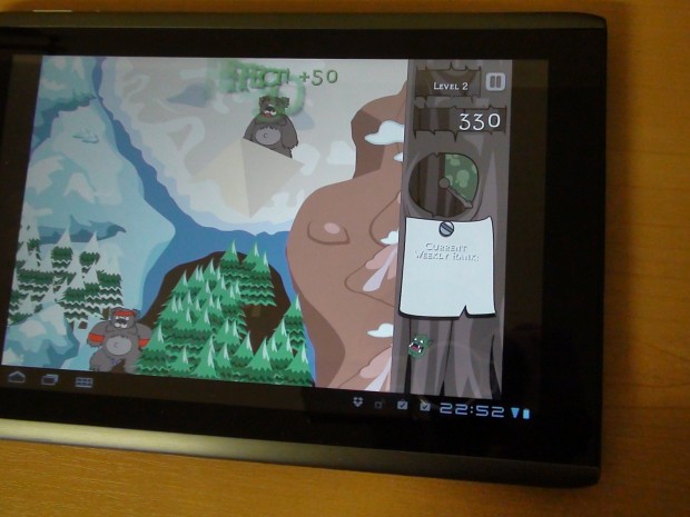 First Version running on Android Tablet