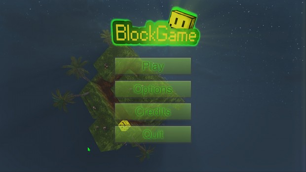 Block Game's main menu