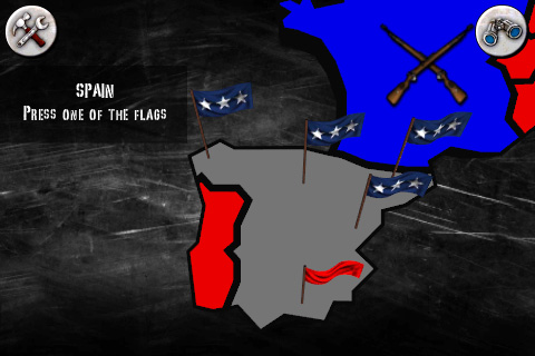 Campaign Map in Angry World War 2