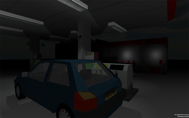 Petrol Station in game