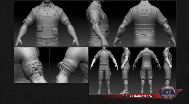 Sioux Character Sculpt WIP