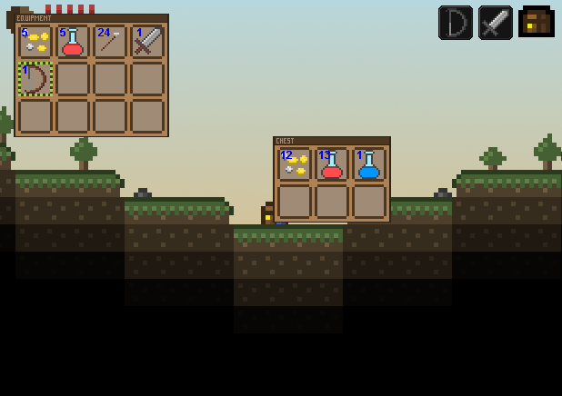 Working chests and inventory