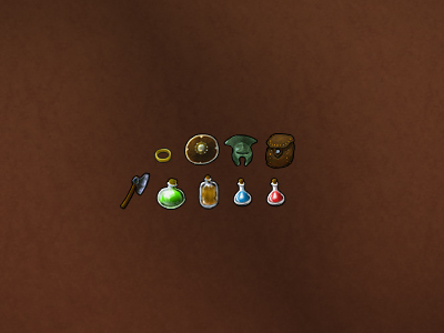 Some items (not yet in-game)