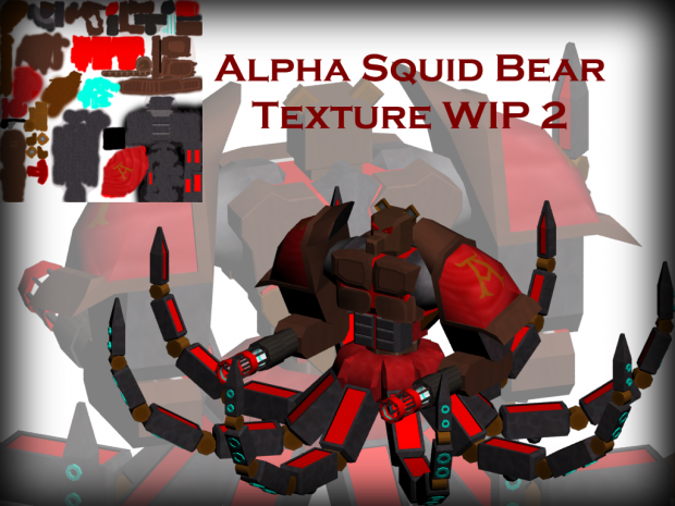 Alpha Squid Bear texture WIP