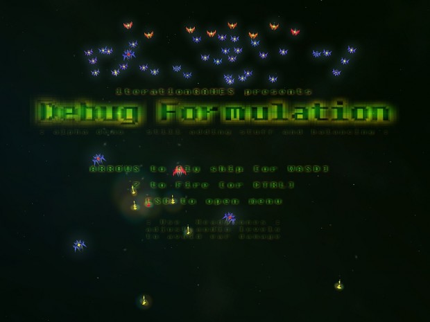 Debug Formulation Title-screen