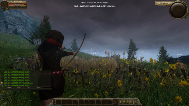 Pre-alpha. Rain is not a problem for real archer.