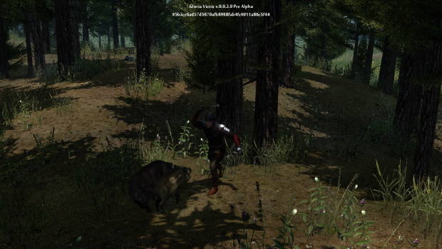 Pre-alpha. Boars in the woods