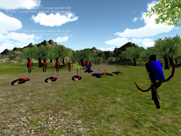 early screens of the battle system