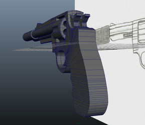 3D Model Revolver from Concept Art