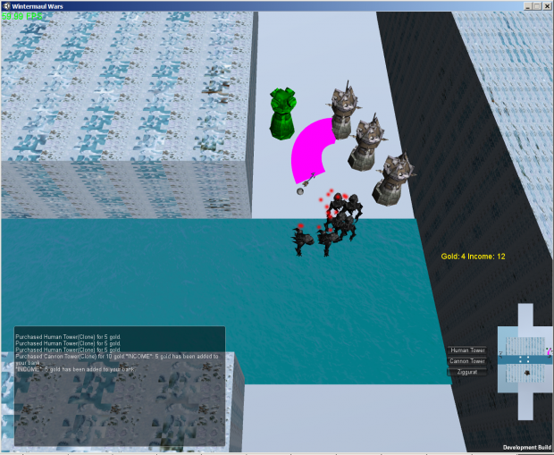 Screenshot with placeholder models