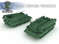 Tank repair vehicle