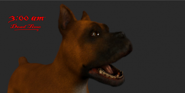 Boxer dog, in-game, WIP
