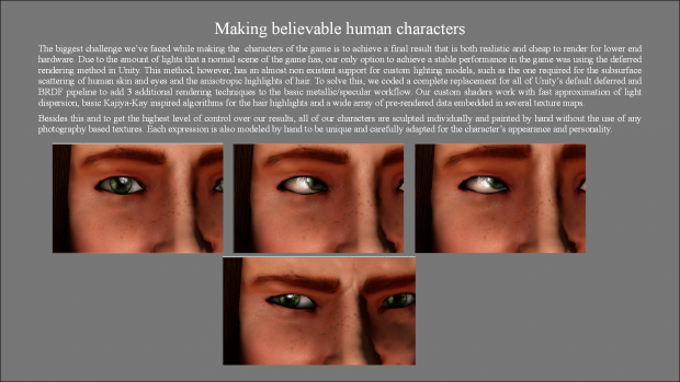 Making human characters - Rendering