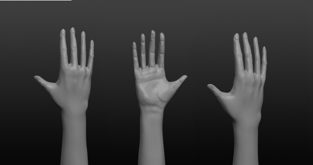 New HQ Hand model for first person view