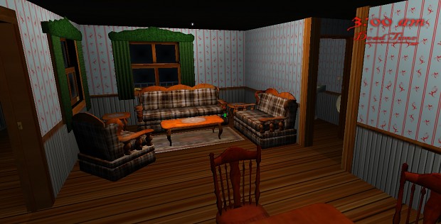 Living Room. Low quality shaders
