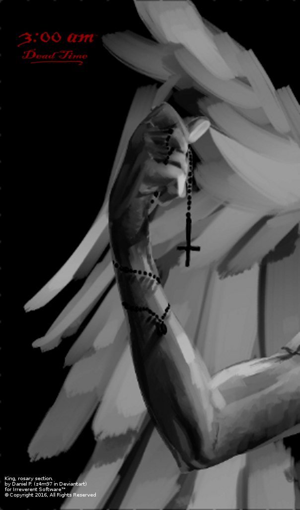 Rosary. 2D art for 3:00am Dead Time (WIP)