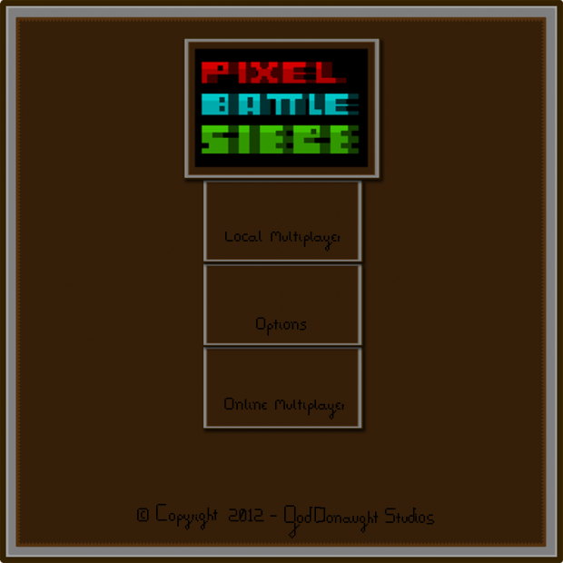 Pixel Battle Siege Main Menu