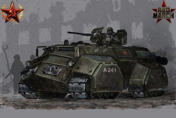 Soviet Heavy APC concept art