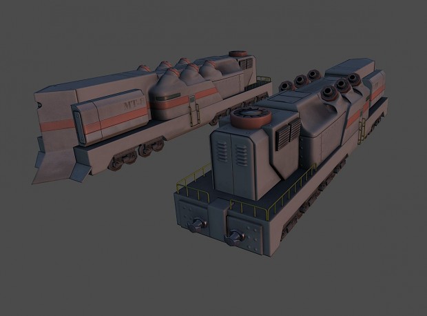 Nazi armoured train render 4