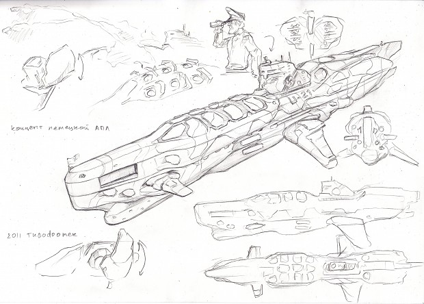 Missile U-Boat second concept art