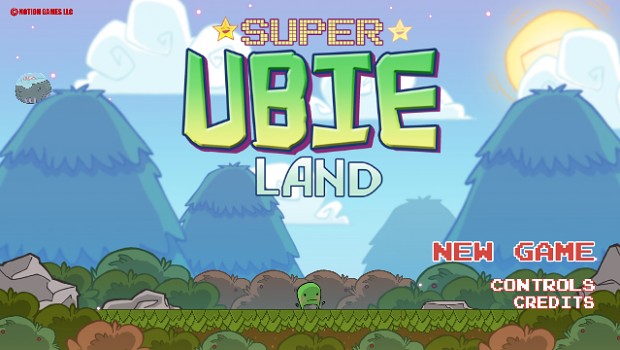 Super Ubie Land Title Screen