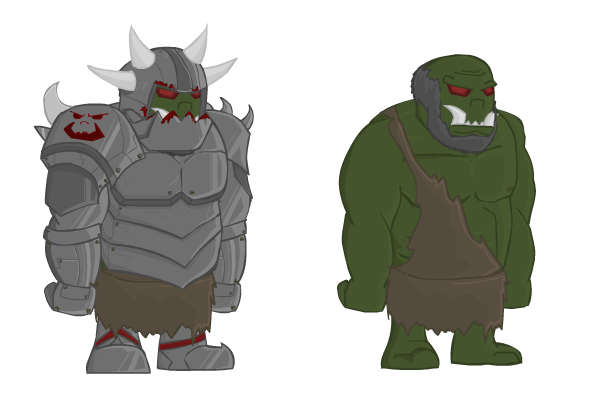 Troll Boss (With and Without Armor)