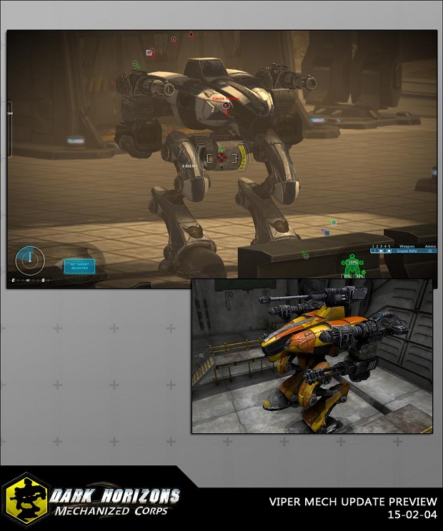 Updated mech and weapons textures