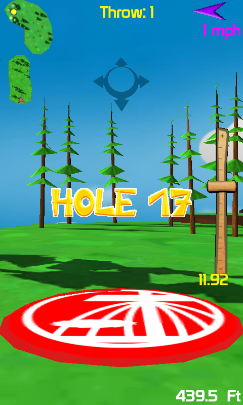 Hole 17 in Tournament mode