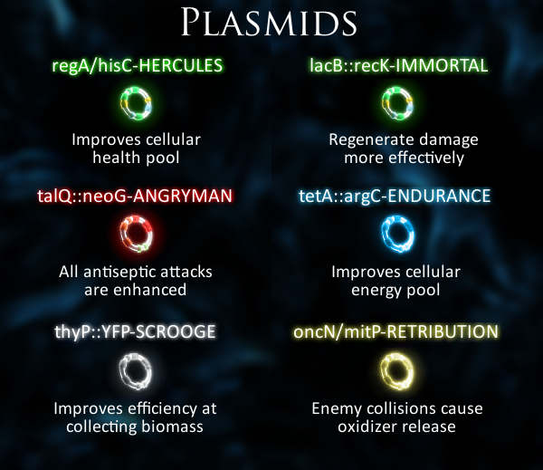 Updated Plasmids