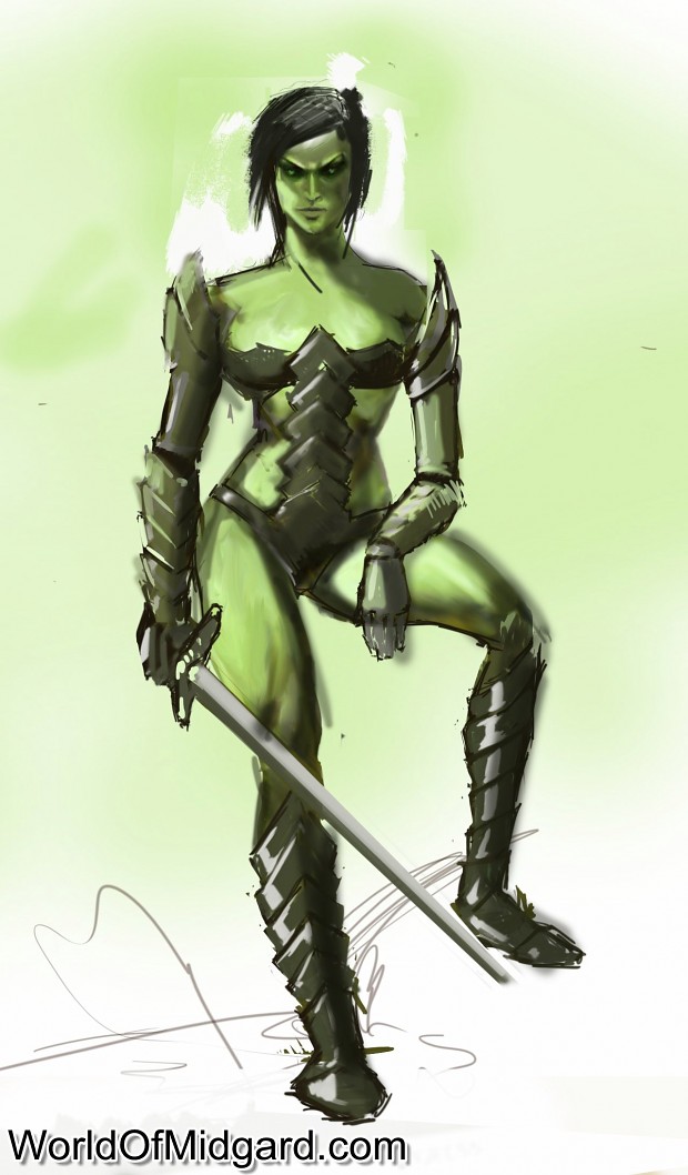 Orc female initial concept