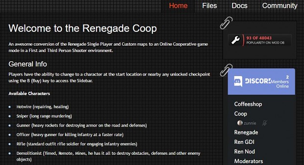 Renegade Coop Website Online