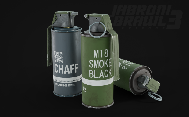 Smoke and chaff grenade