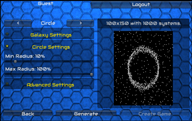 Galaxy Generator - Circle!