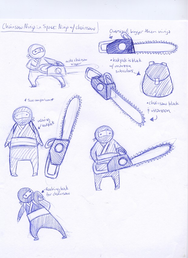 Ninja and Guard Concept Art