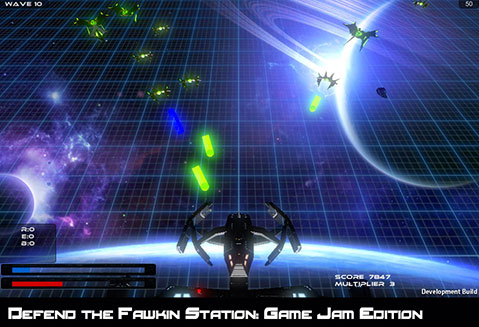 Defend the Fawkin Station - game jam edition